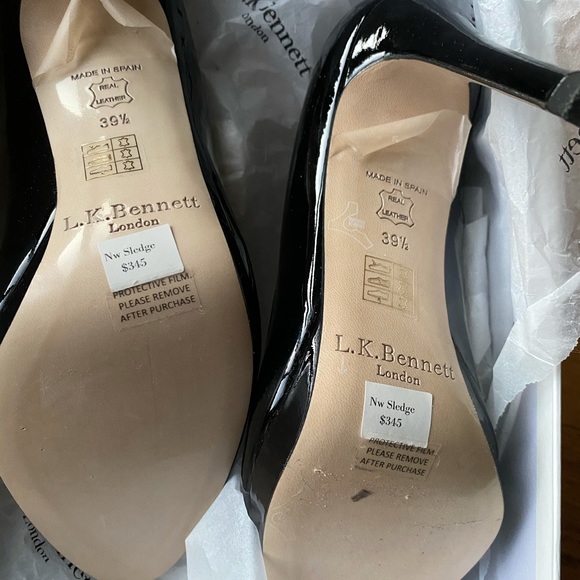 L.K. Bennett New Sledge (Black Patent Leather) - Picture 3 of 6